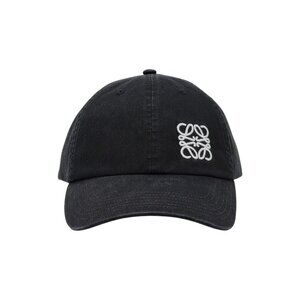 Loewe Anagram Logo Staff Baseball Cap Hat in Black